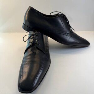 Hugo Boss Men’s Leather Dress Shoes – Black – US 11 – Made in Italy